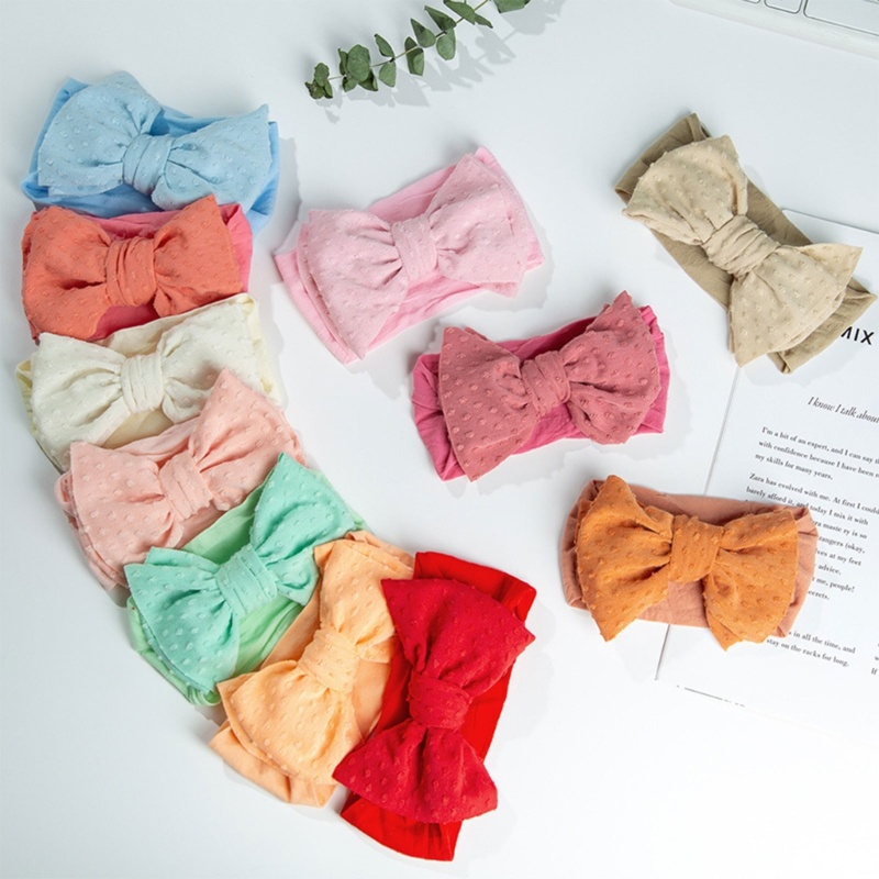 Băng Đô Cài Tóc Bản Lớn Dễ Điều Chỉnh Cho Bé Sơ Sinh