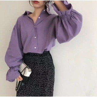 [ORDER] Áo tím tay bồng vintage