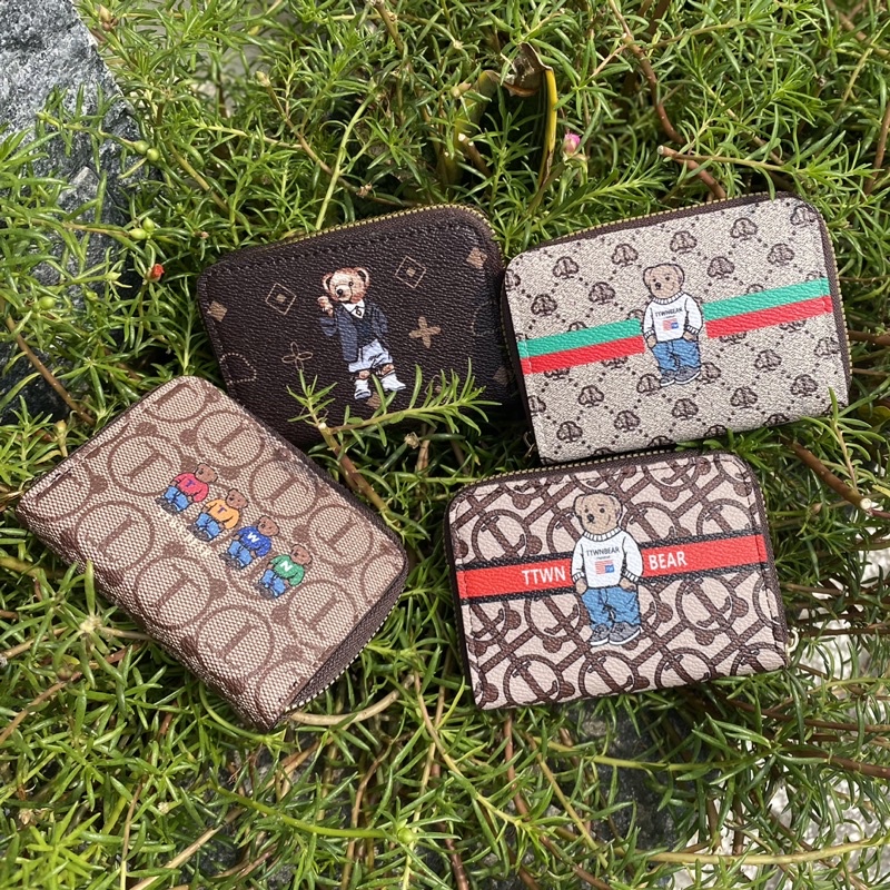 Ví ngắn nữ, ví mini Gấu Nâu