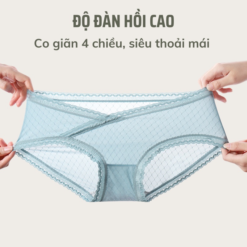 Quần Lót Bầu Larosa Cạp Chéo Chất Cotton Mềm Mại Thoáng Khí Kháng Khuẩn Bigsize Không Lộ Viền LA22Q