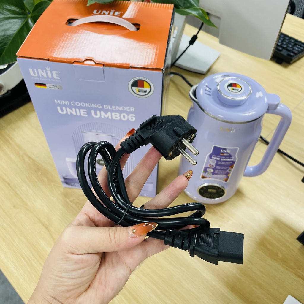 Máy làm sữa hạt đa năng UNIE UMB06 Máy nấu sữa hạt 6 tính năng xay nấu công suất 600W chất liệu inox 304 cao cấp