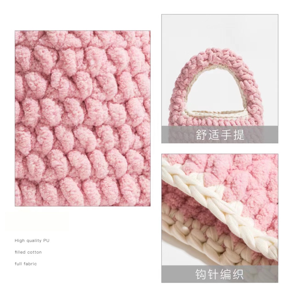 Túi Xách JASMIN NOIR Đeo Chéo Đan Len Đơn Giản Thời Trang Cho Nữ