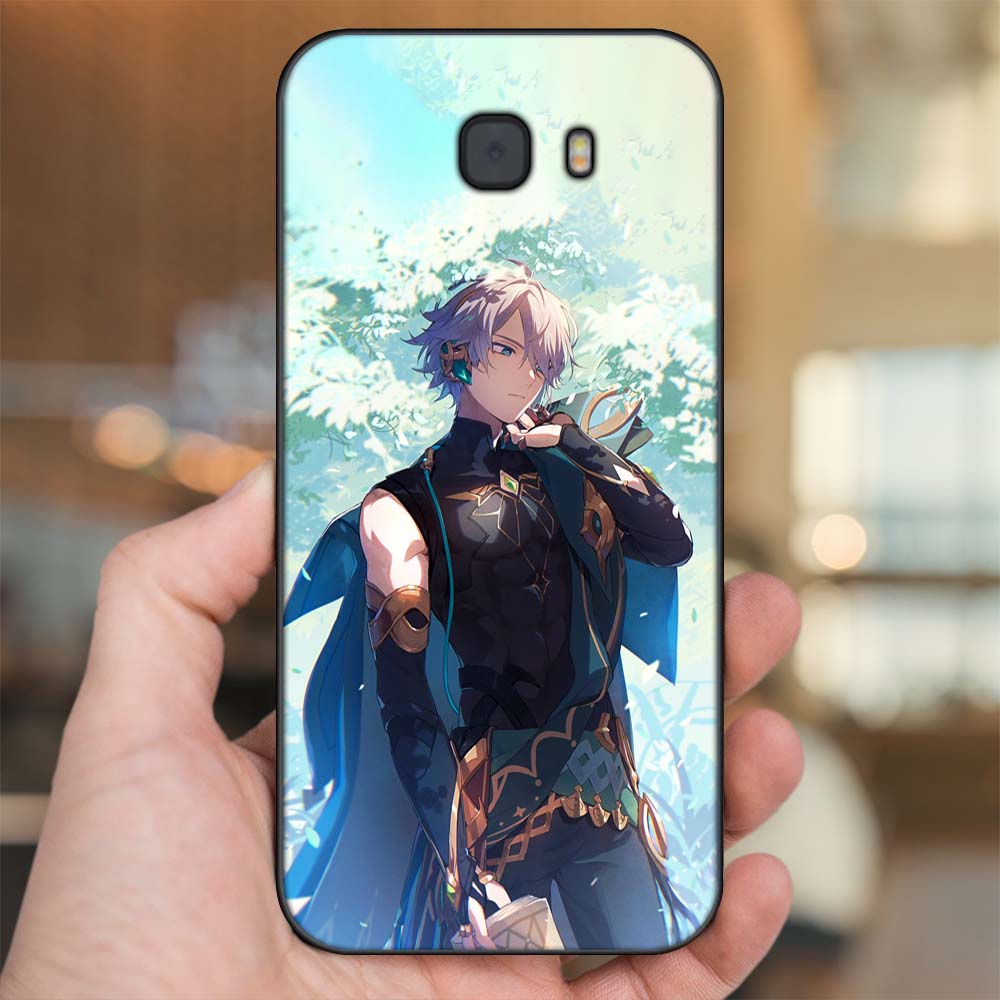 Ốp lưng Samsung C9 Pro viền đen in hình Alhaitham Genshin Impact