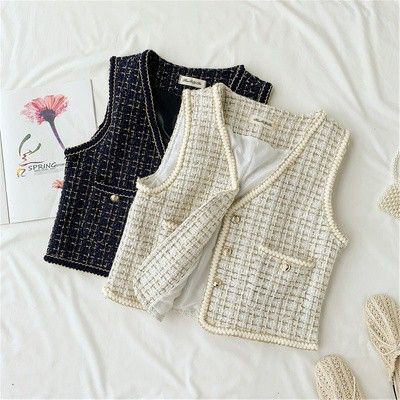 Áo ghi lê dạ tweed áo dạ cộc tay ulzzang A355 - Có ảnh thật