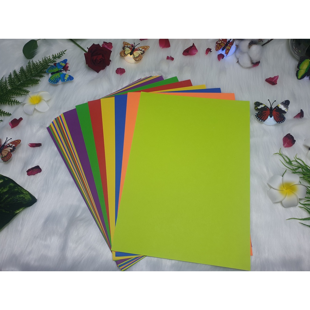 Giấy A4 dày Dạ Quang 180gsm - 1 xấp
