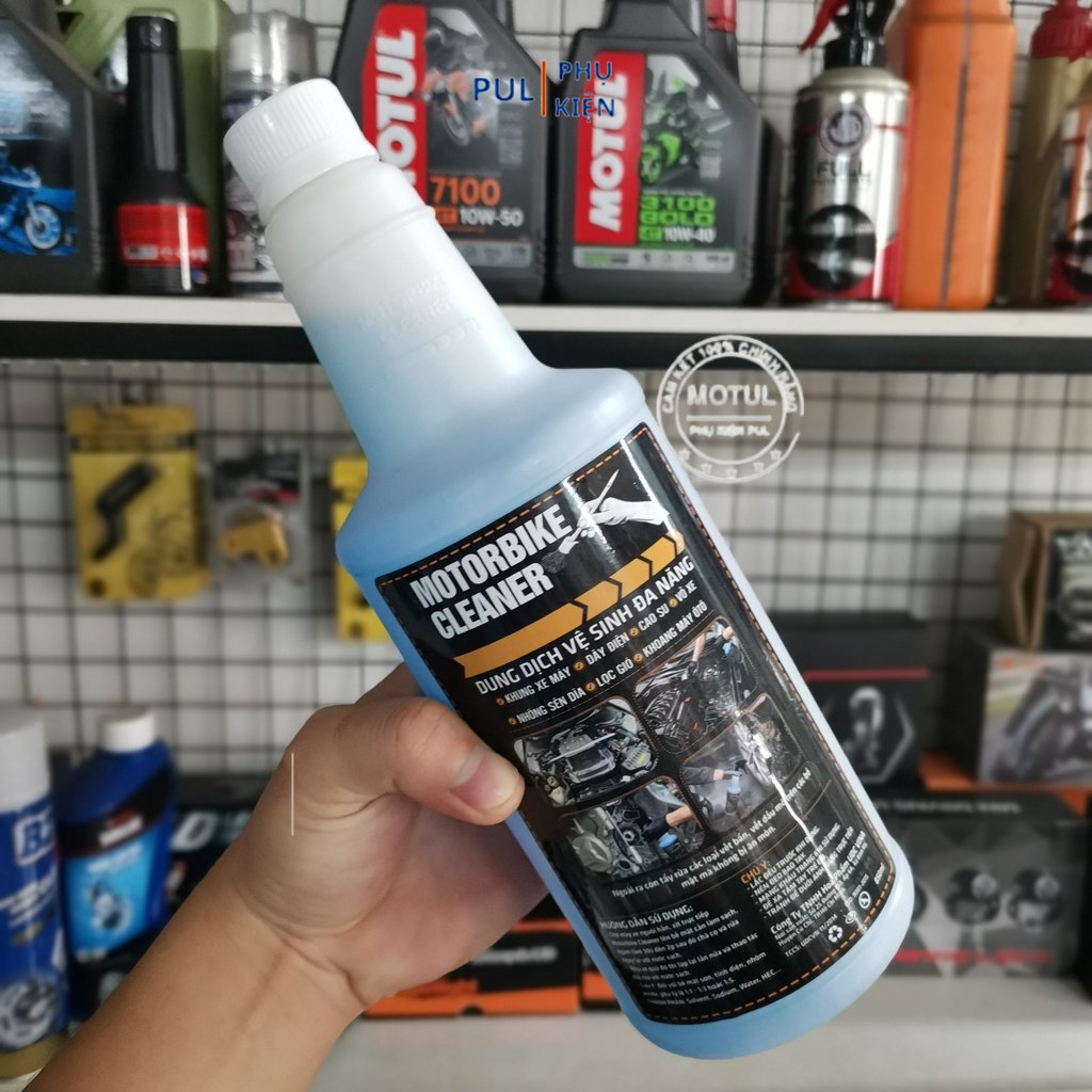 Nước rửa xe đa năng Motorbike Cleaner 850ml vệ sinh khung vỏ dây điện xe...