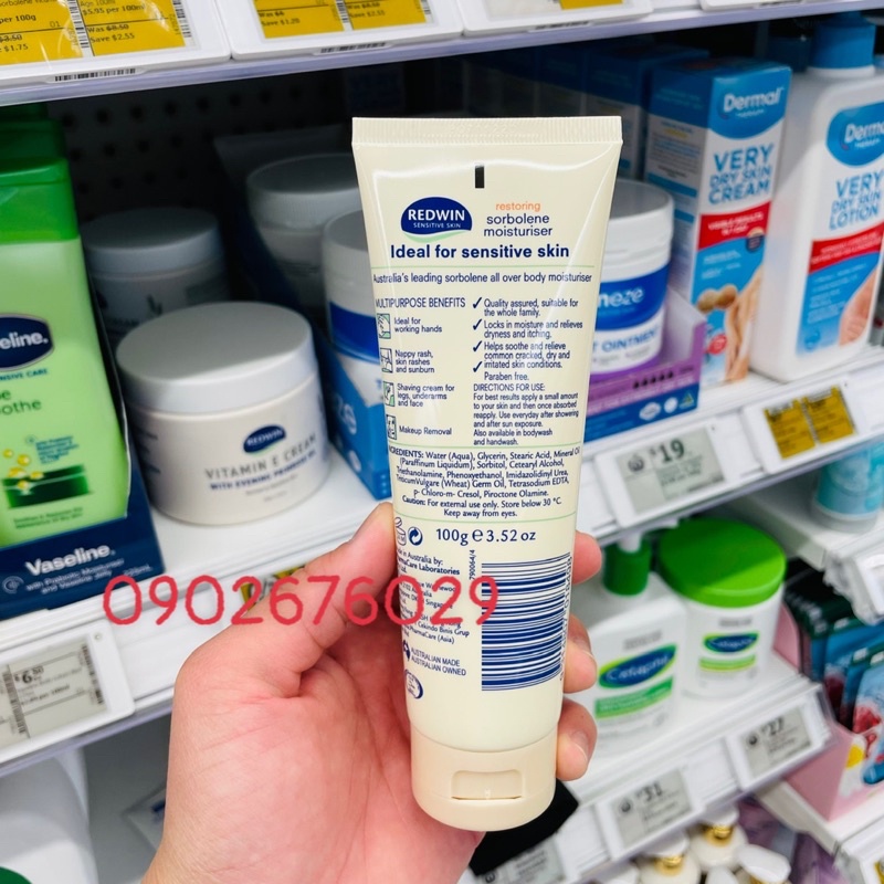 Kem dưỡng thể Redwin úc 100gr