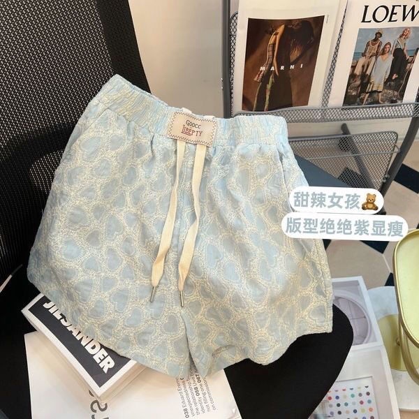 Quần Short Lưng Cao Ống Rộng Cột Dây Thời Trang Trẻ Trung