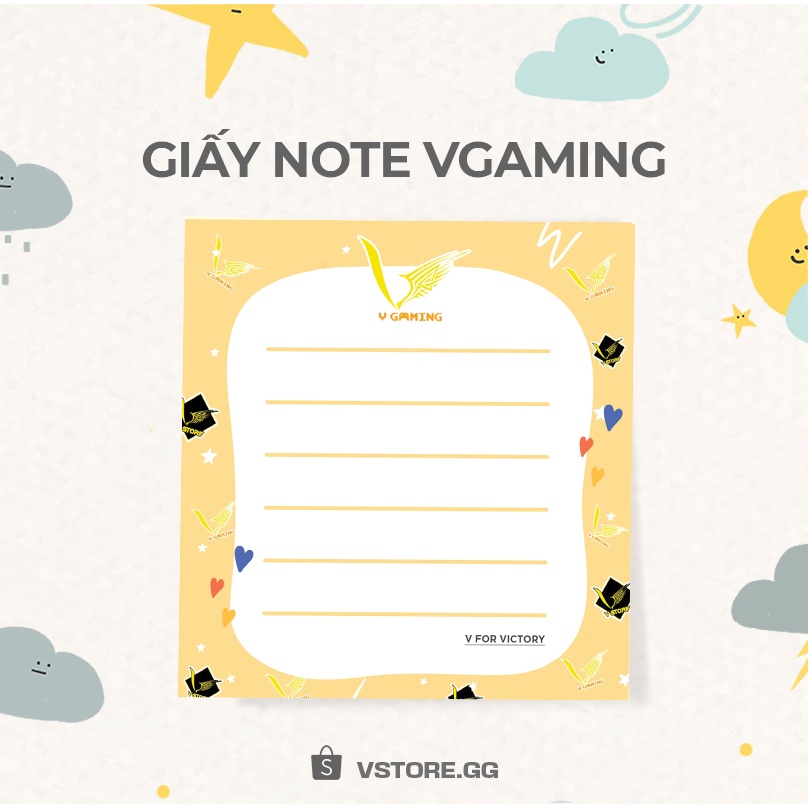 Giấy note ghi chú V Gaming