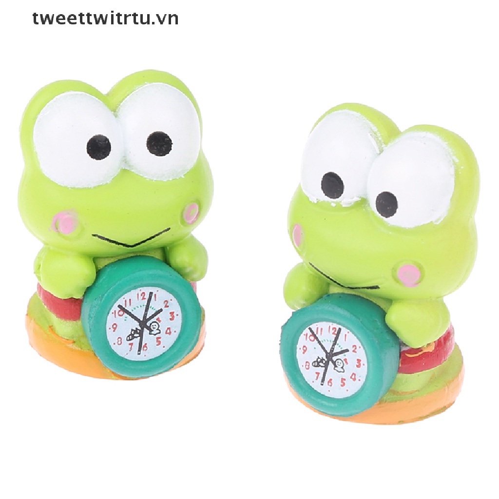 Đồng Hồ Báo Thức Hình Chú Ếch Mini Tỉ Lệ 1: 12 Trang Trí Nhà Búp Bê