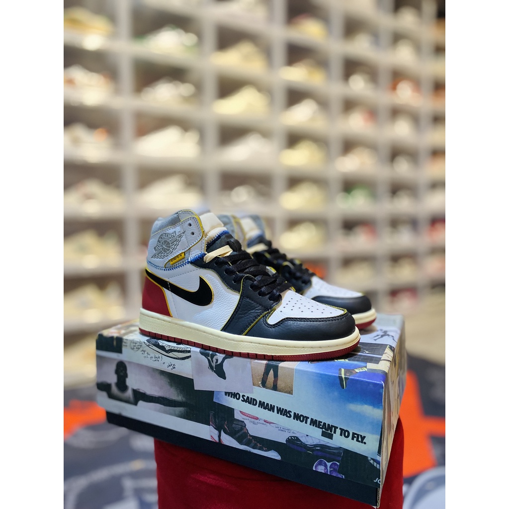 Giầy thể thao Nike Union LA x Air Jordan 1 Retro High NRG 'Black Toe bản BEST QUALITY FULL BOX phụ kiện
