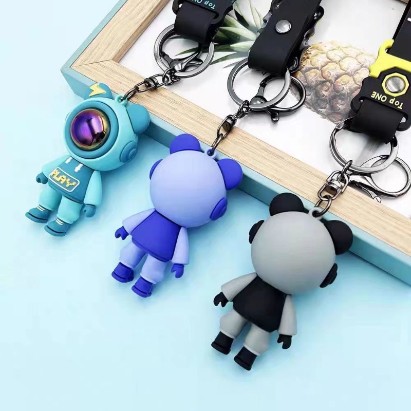 Móc Khóa Hình Gấu Bông Tia Chớp Sáng Tạo