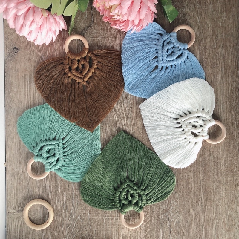 Lá treo macrame trang trí treo trên tường decor treo phòng ngủ