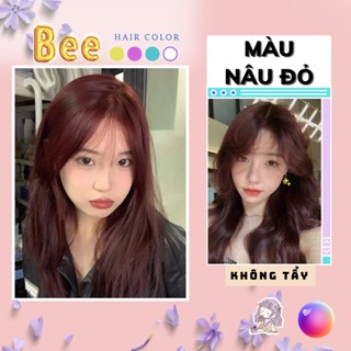 Thuốc nhuộm tóc màu NÂU ĐỎ không tẩy | Bee haircolor, Beehaircolor