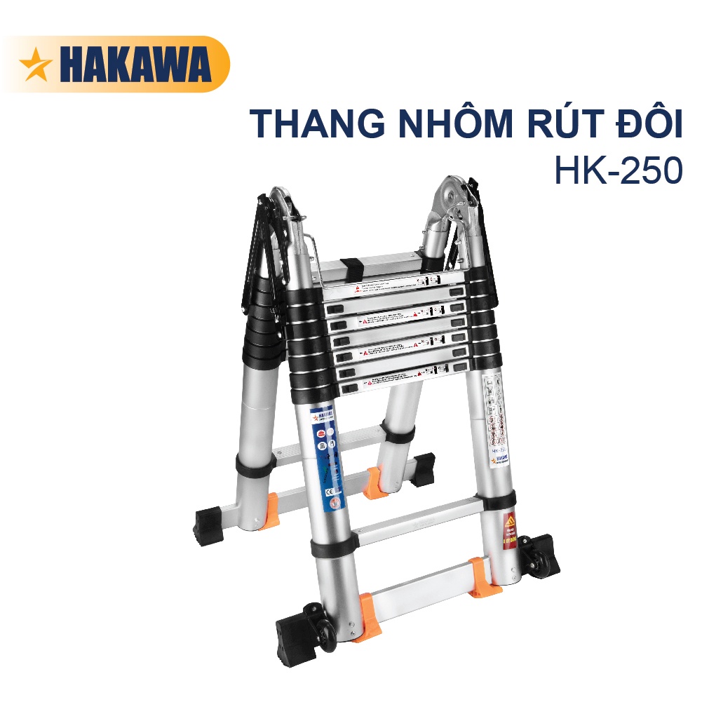 Thang rút đôi cao cấp chính hãng  HAKAWA - HK-250 - Sản phẩm chính hãng - Bảo hành 2 năm chính hãng