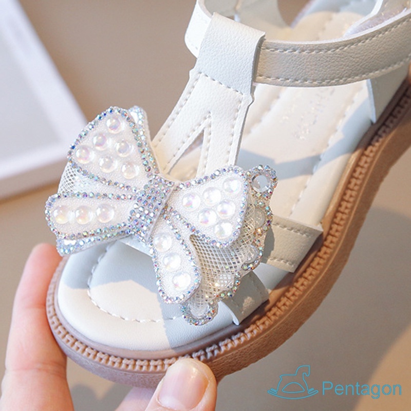 Xăng đan Đế Mềm Đính Nơ Phong Cách Hàn Quốc Thời Trang Mùa Hè Cho Bé Gái