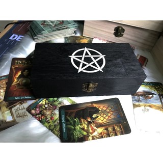 Hộp đựng bài Tarot, hộp đựng trang sức "Pentacles" Lilidatarot