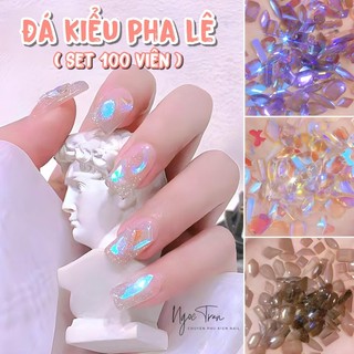 Set 100 Viên Đá Kiểu Pha Lê Siêu Nhẹ | Trang Trí Móng Tay
