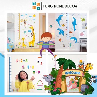 Decal dán tường Thước đo chiều cao cho bé 2m TUNG HOME DECOR TĐ01