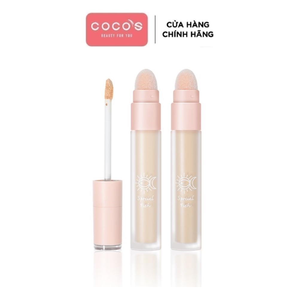 Che Khuyết Điểm 2 Đầu Tiện Lợi Gogo Tales Moisturizing Traceless Concealer Special Fish