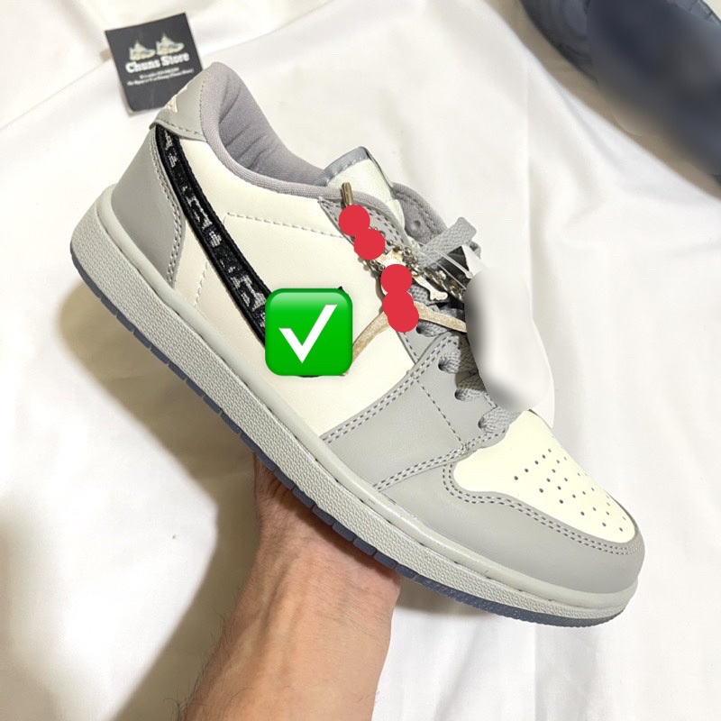 Giày thể thao nam nữ CT Jordan di or xám cổ thấp,⚡️FREE_SHIP⚡️ giày JD 1 di or low xám S Cấp full hộp