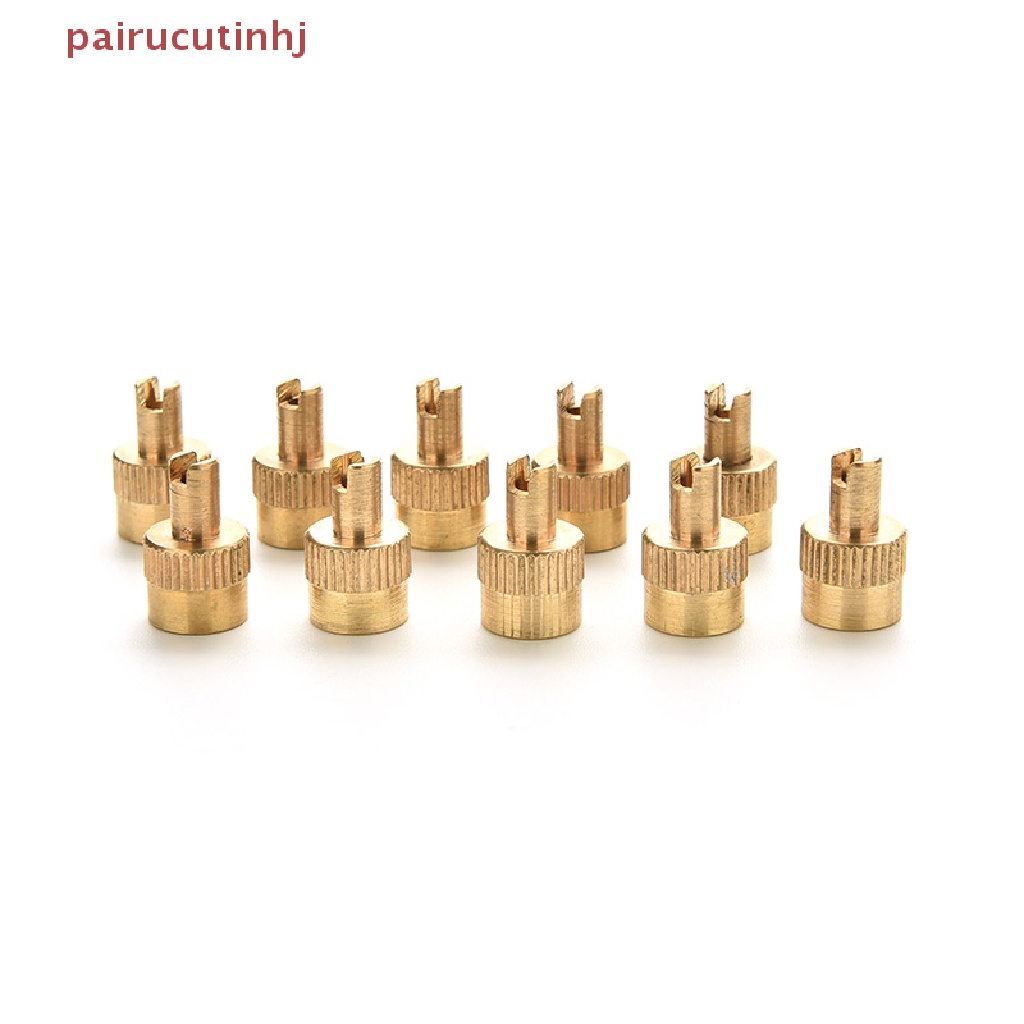 Set 10 Nắp Van Xe Hơi Bằng Kim Loại Chrome Kèm Dụng Cụ Tháo Lõi Chuyên Dụng