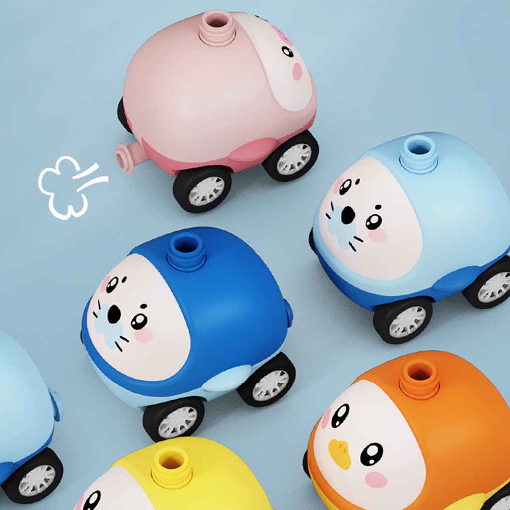 LAHOMIA Đồ chơi xe chạy bong bóng bằng tay kèm bơm bong bóng vui nhộn cho trẻ mẫu giáo