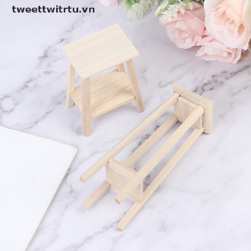 Mô Hình Ghế Đẩu Trang Trí Nhà Búp Bê Tỉ Lệ 1: 12