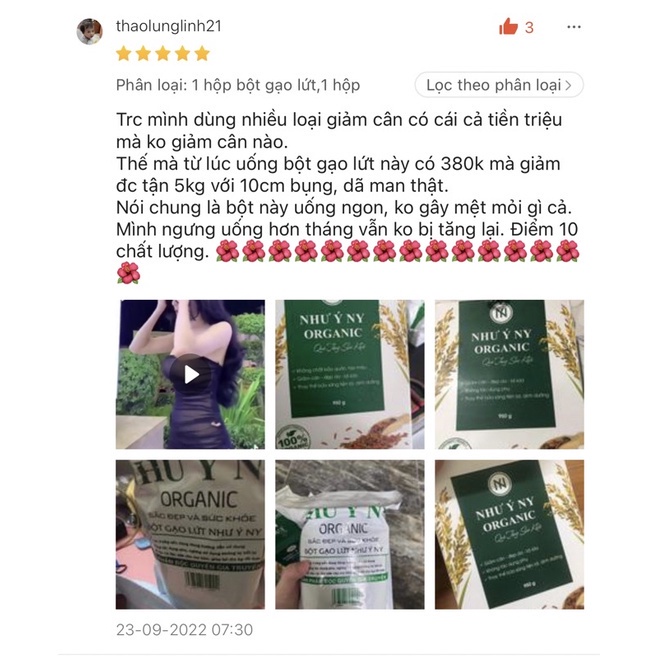 Bột gạo lứt Như Ý [800g] Tác dụng giảm cân, lợi sữa giúp cơ thể nhẹ nhàng