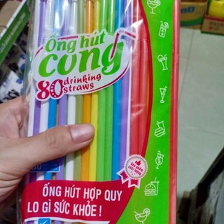Ống hút cong Tân Tường Khang 80 ống