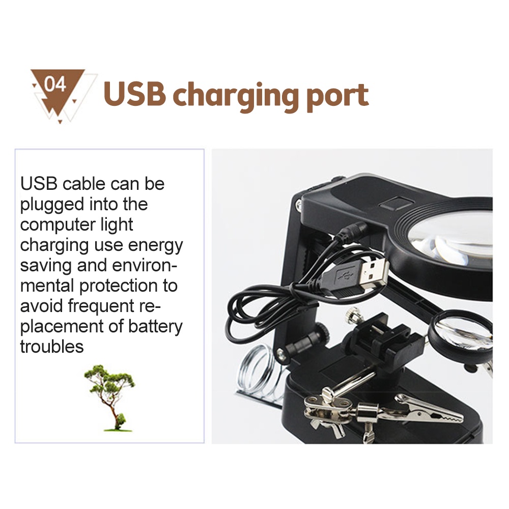 Kính Lúp Có Đèn LED Chuyên Dụng Cho Thợ Hàn