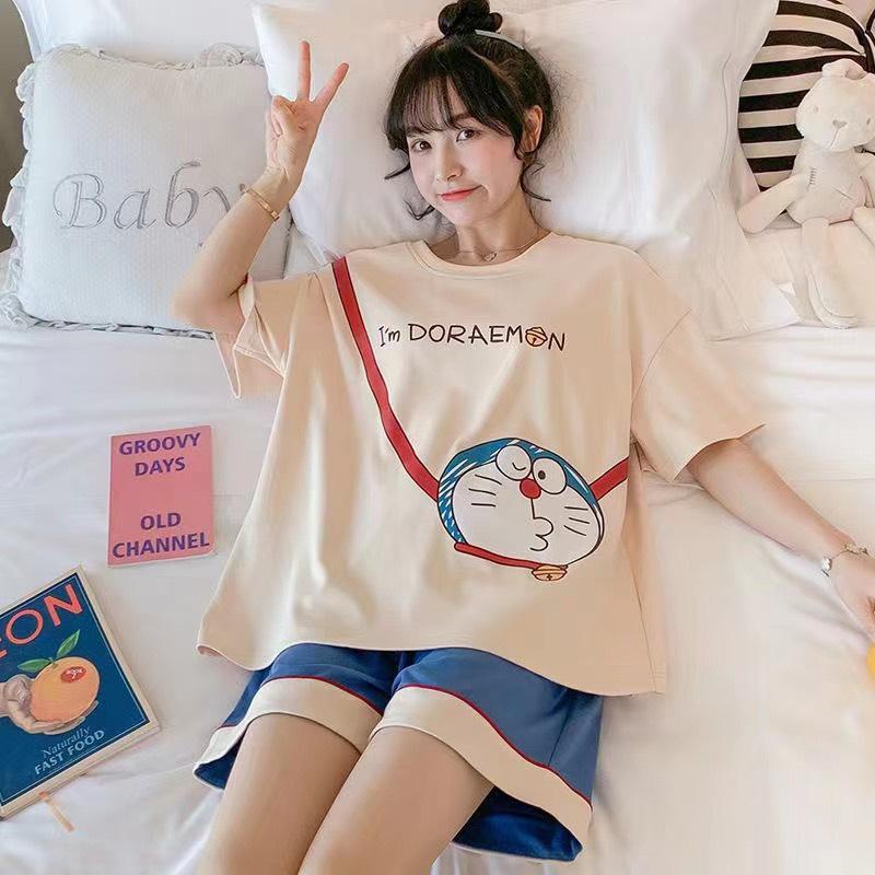 Đồ bộ nữ cotton dễ thương bộ mặc nhà đồ ngủ nữ.