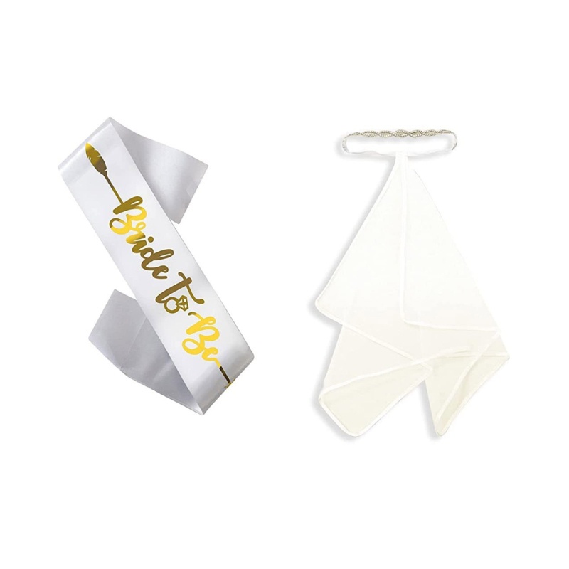 Mạng Che Mặt Vải Tuyn Mềm Mại Dáng Dài Đính Đá Cho Cô Dâu