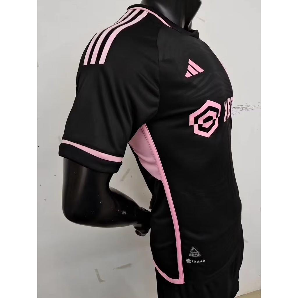 Áo Thun Bóng Đá Tay Ngắn Màu Đen Miami away 2324