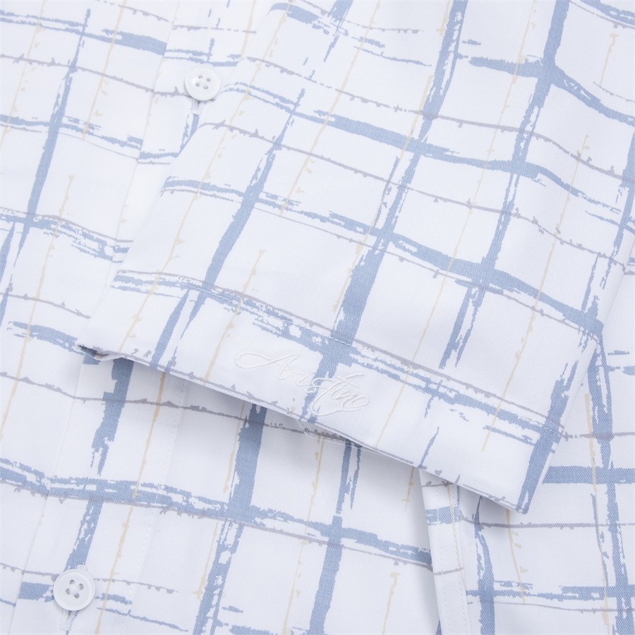 Áo sơ mi nam ngắn tay Aristino in họa tiết nam tính, thời thượng - ASS108S2