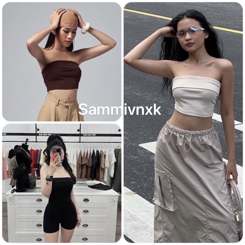 A17- Áo ống- áo cúp ngực-áo quây dáng croptop thun tăm Sammivnxk⭐️freeship | BigBuy360 - bigbuy360.vn