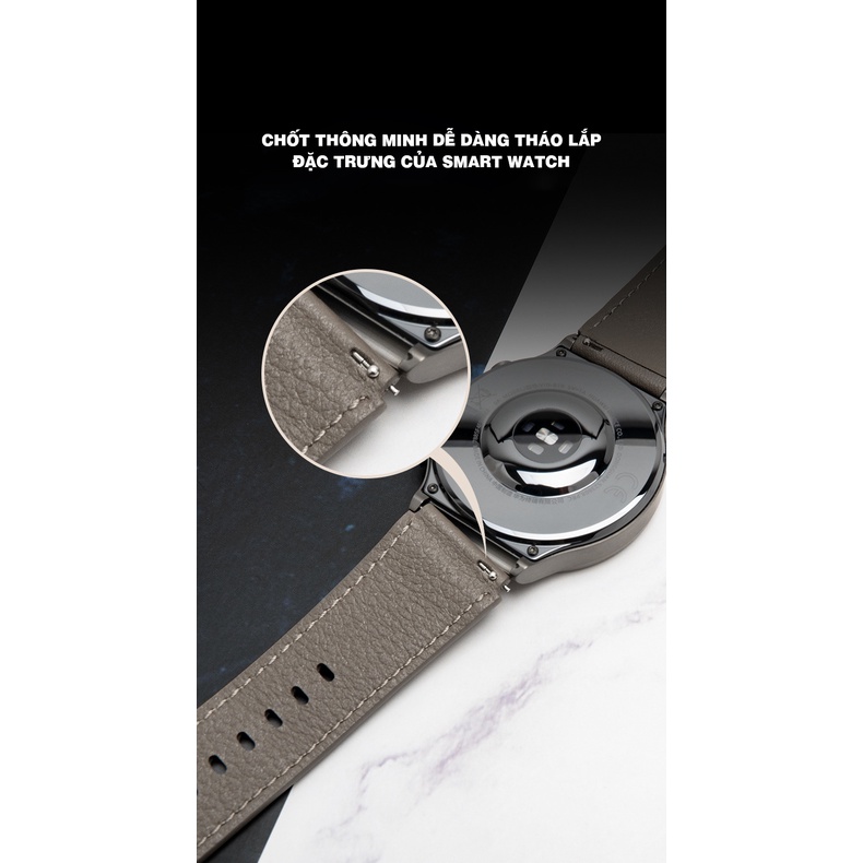 DÂY DA 22MM DÀNH CHO HUAWEI WATCH GT SANG XỊN MỊN NHƯ DÂY THEO MÁY