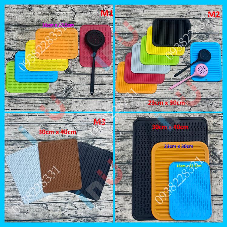 Tấm silicon chịu nhiệt dùng úp ly tách, chén dĩa, lót nồi