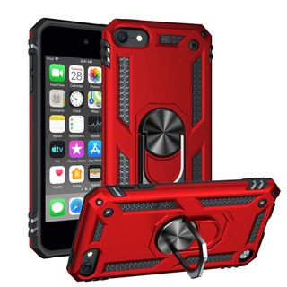 Ốp điện thoại dẻo kiểu giáp iron man kèm giá đỡ nhẫn từ tính chống rơi / sốc cho ipod touch 7 / ipod touch 6 / ipod touch 5