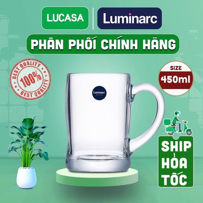 Bộ 6 Ly Bia Thủy Tinh Luminarc Benidorm 450ml - BOL2616 | Phân Phối Chính Hãng