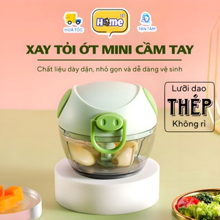 Cối xay tỏi ớt mini dụng cụ xay tỏi ớt hình heo 180ml HOME25