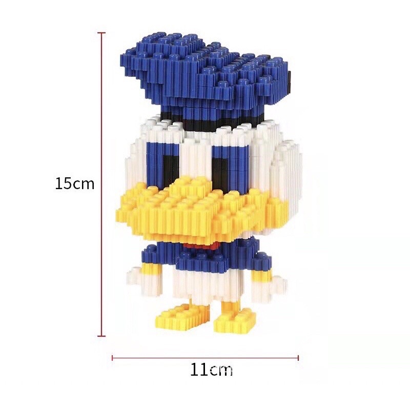 Đồ chơi lắp ráp 3D mini chú vịt Donald