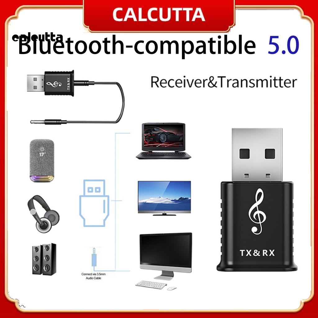 Thiết Bị Truyền Nhận Tín Hiệu Bluetooth 2 Trong 1 USB V5.0 Cho Loa TV