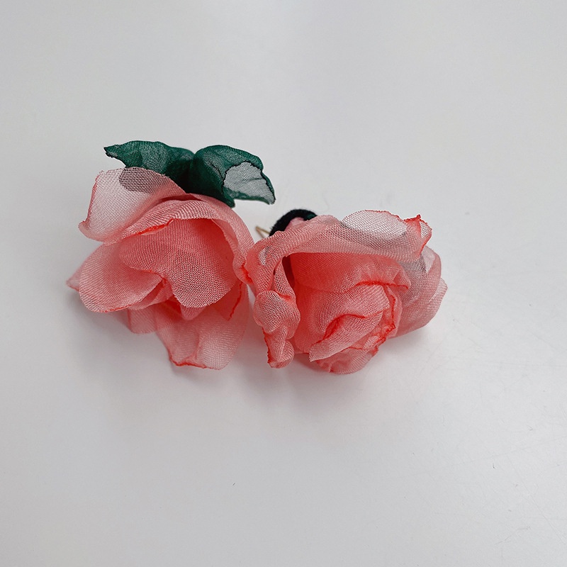 Bông Tai Hoa Vải Phong Cách Pháp Lãng Mạn