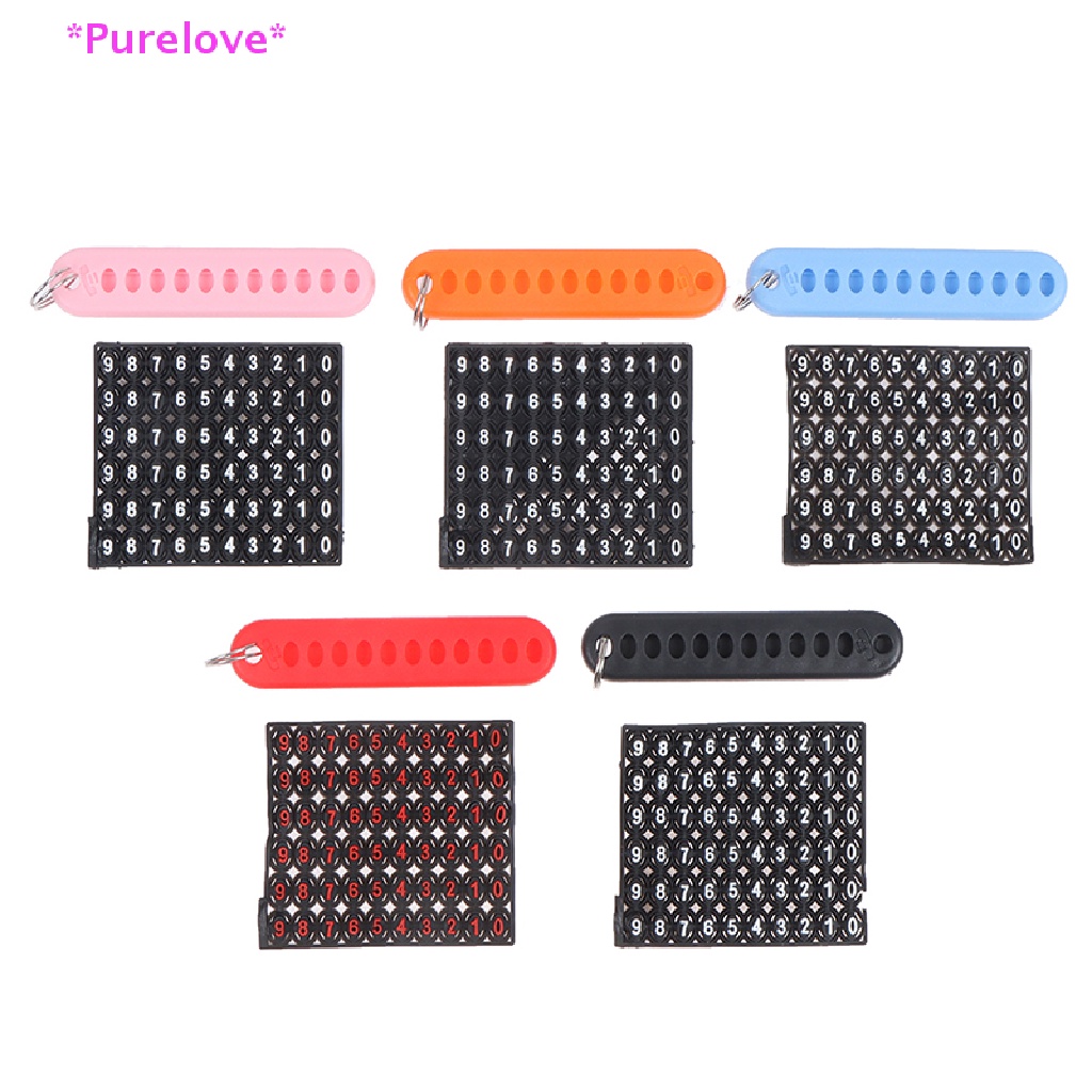 Set 5 Móc Khóa Kèm Số Điện Thoại Tiện Lợi Mới