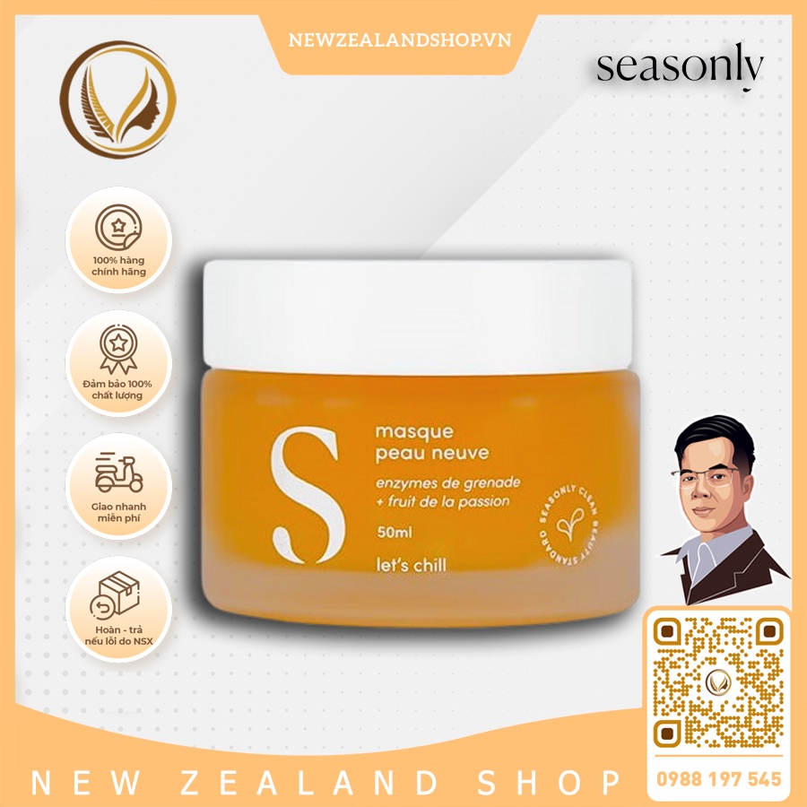 Mặt nạ tẩy tế bào chết Nhập Khẩu Pháp Seasonly Masque Peau Neuve 50ml