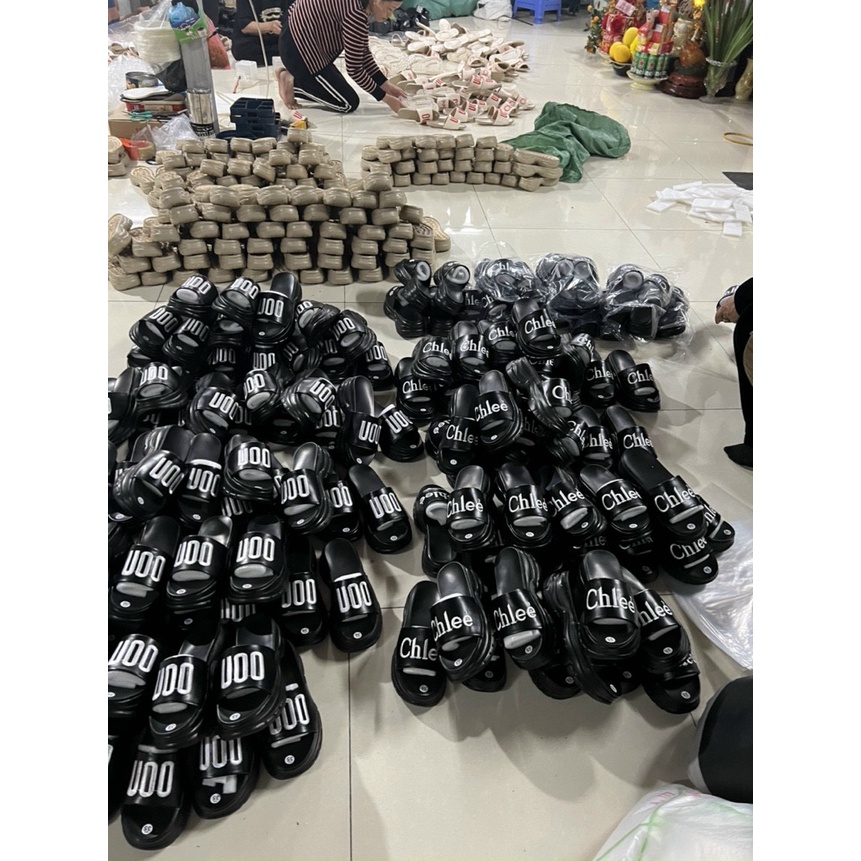 Dép nữ  quai ngang bánh mì nâng đế 6f siêu hack dáng- zinzin868