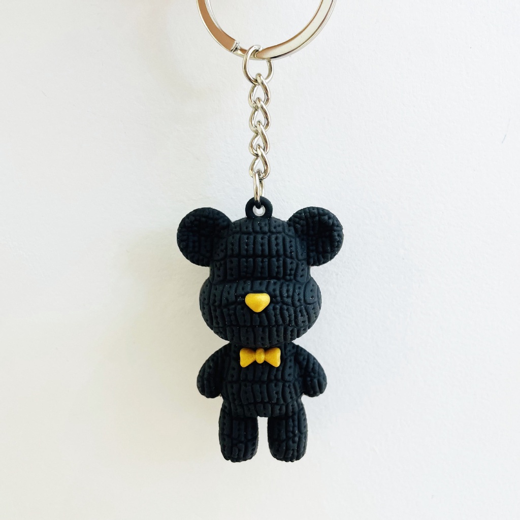 Móc Chìa Khóa Bằng Nhựa PVC Hình Gấu Dễ Thương Mẫu 2023