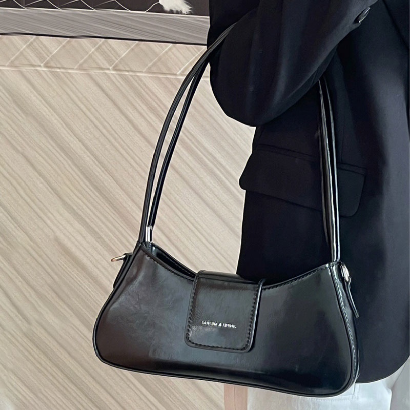 Túi Xách Da Màu Đen Bóng Sang Trọng Thời Trang Cho Nữ K60