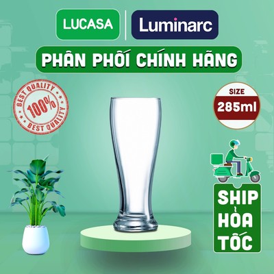 Bộ 6 Ly Bia Thủy Tinh Luminarc Brown 285ml - BOL5184 | Phân Phối Chính Hãng